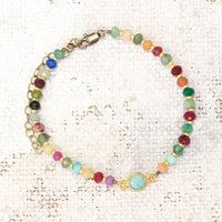 Colorful Gemstone Bracelet