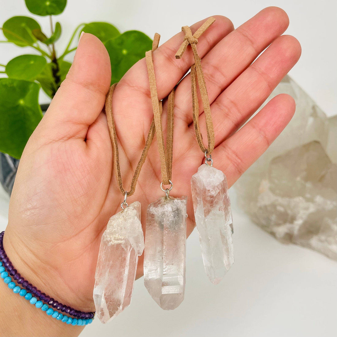 Quartz Crystal Point Ornament