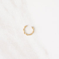 Gold filled twist ear cuff