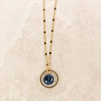 Sapphire Quartz Pendant Necklace