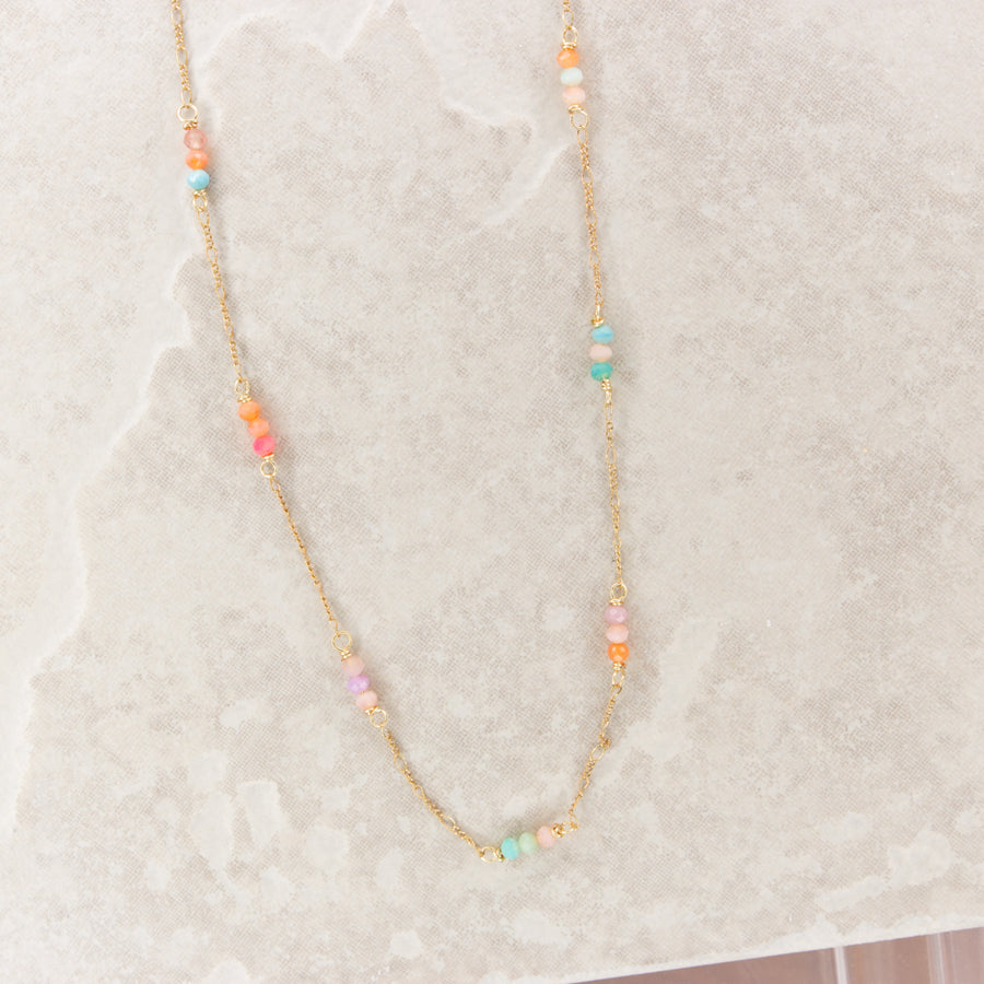 Delicate Opal Figaro Necklace