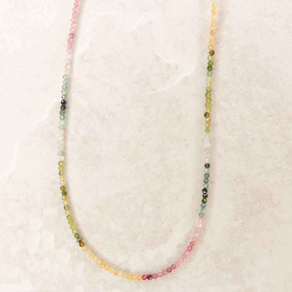 Micro Watermelon Tourmaline Necklace