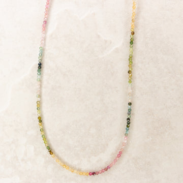 Micro Watermelon Tourmaline Necklace