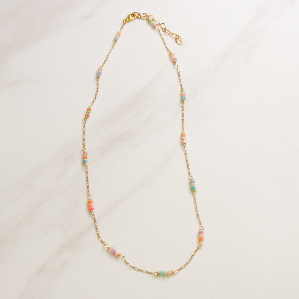 Delicate Opal Figaro Necklace