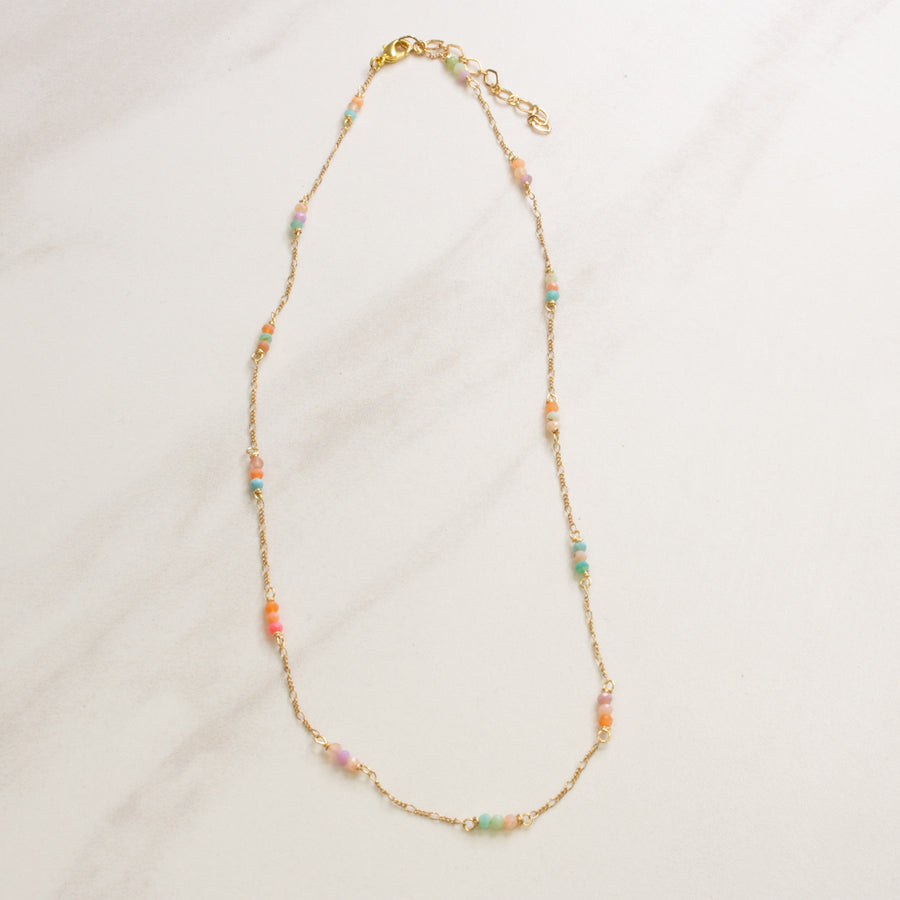 Delicate Opal Figaro Necklace