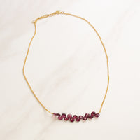 Garnet Drops Necklace