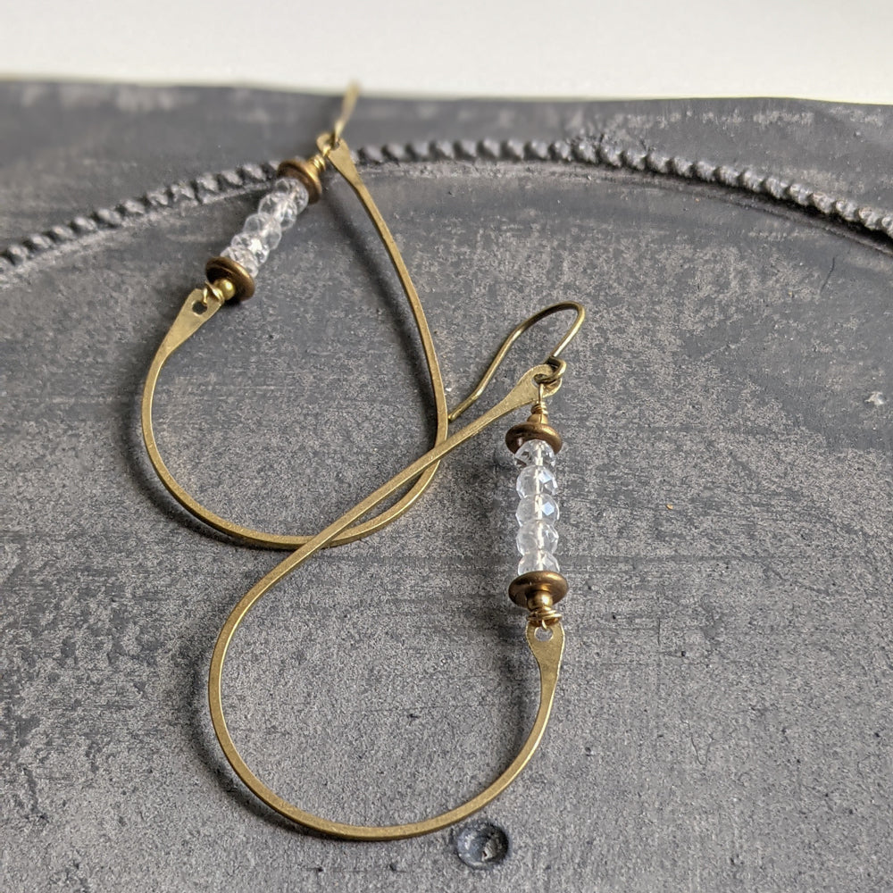 Asymmetrical Teardrop Earrings