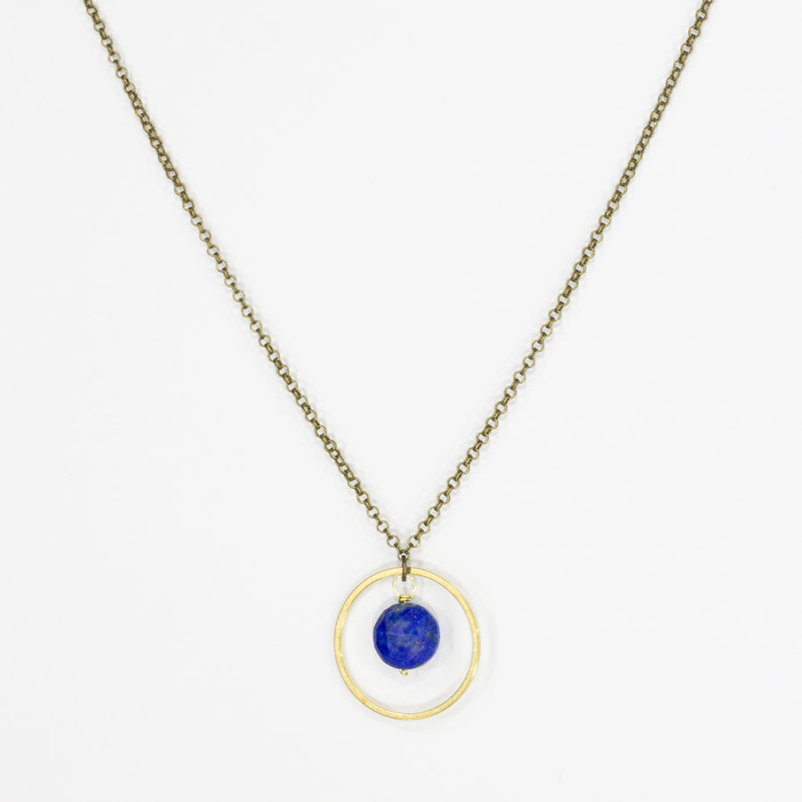 Simple Gemstone Pendant Necklace