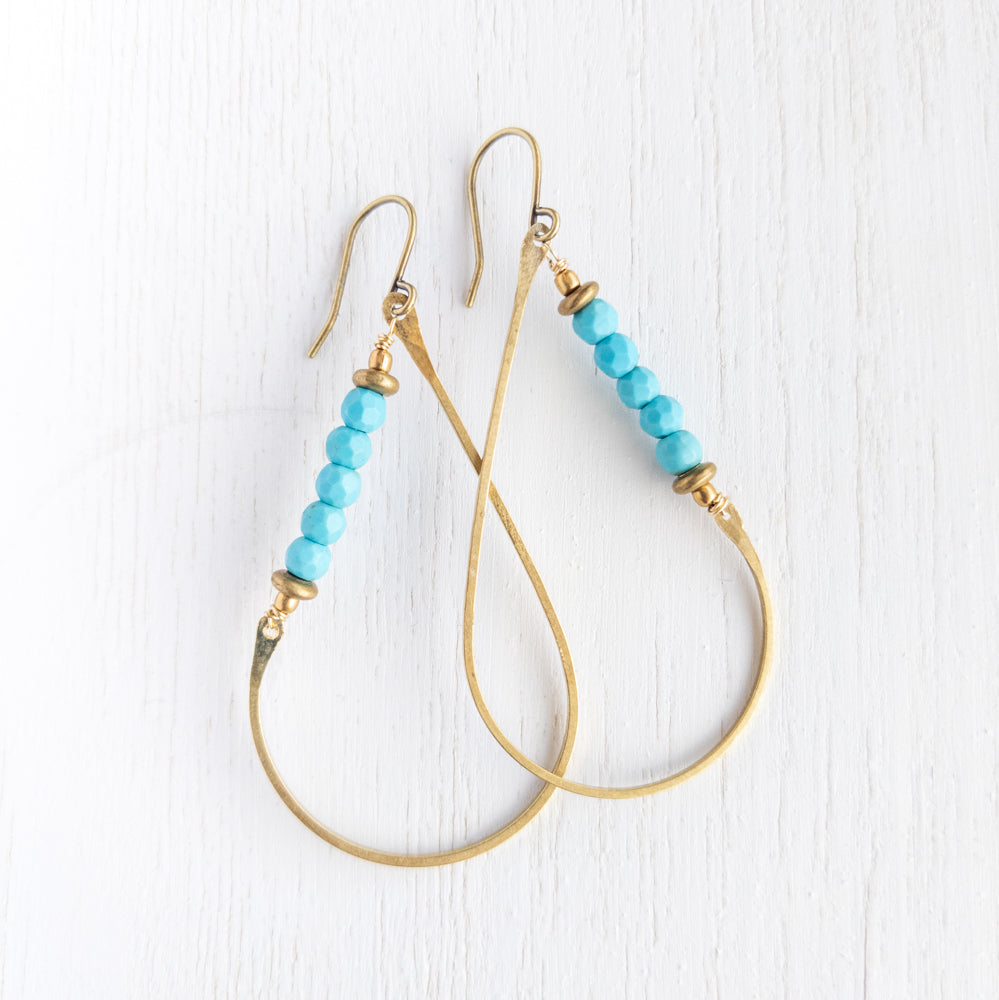 Asymmetrical Teardrop Earrings