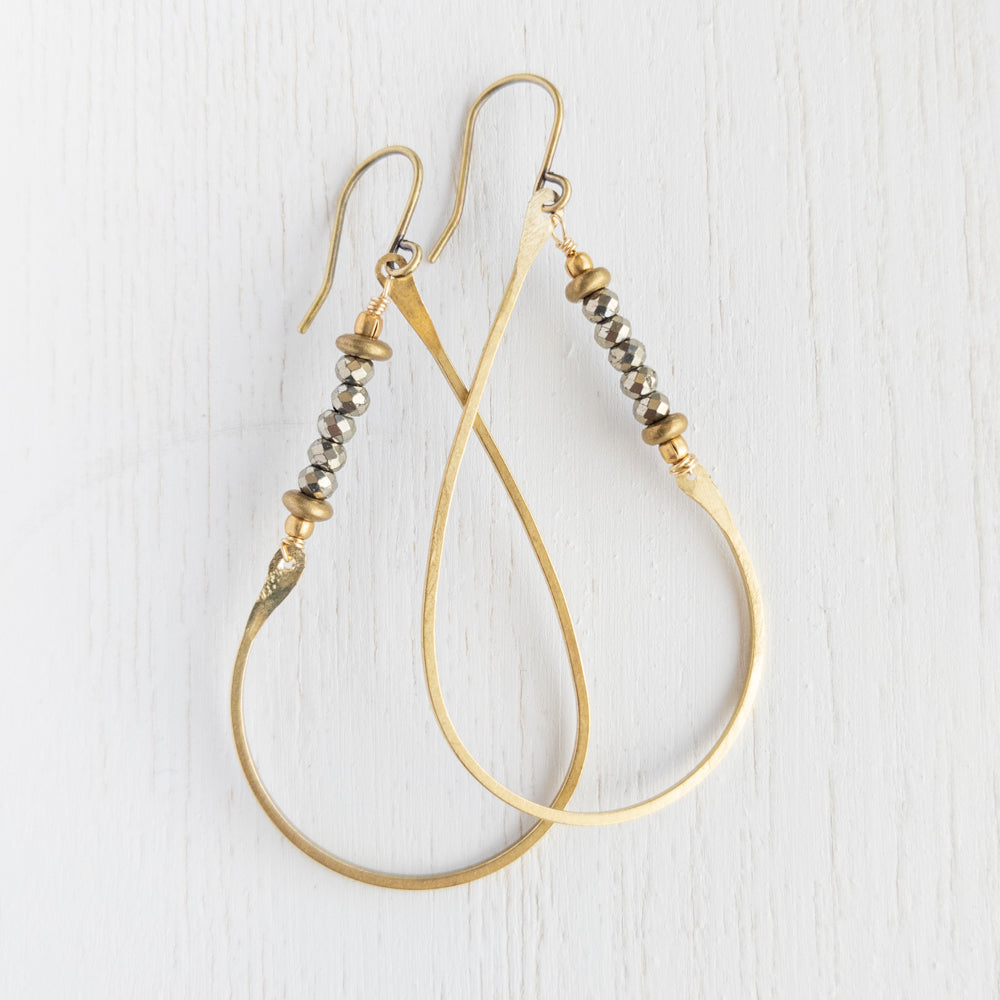 Asymmetrical Teardrop Earrings