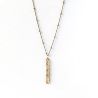 Gemstone Stick Necklace