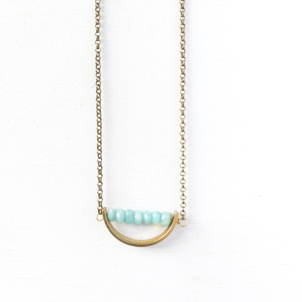 Suspended Arc Layering Necklace