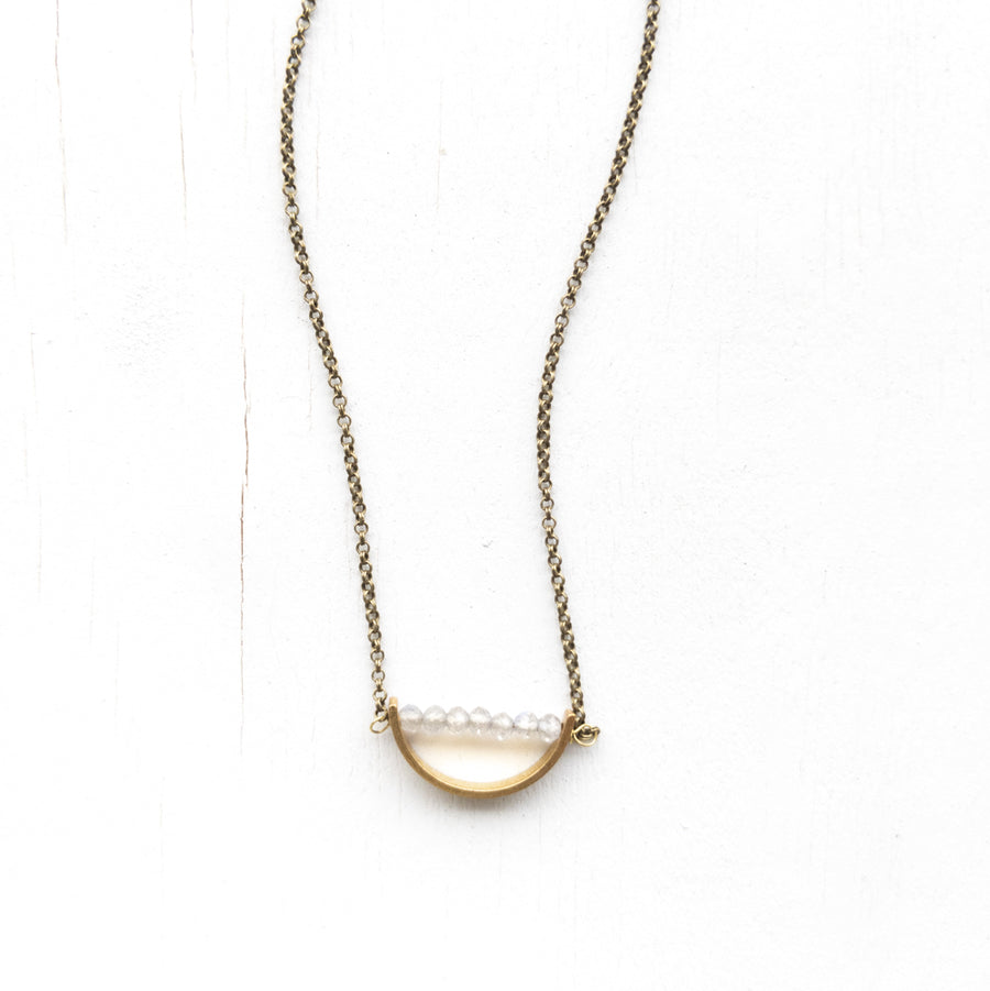 Suspended Arc Layering Necklace