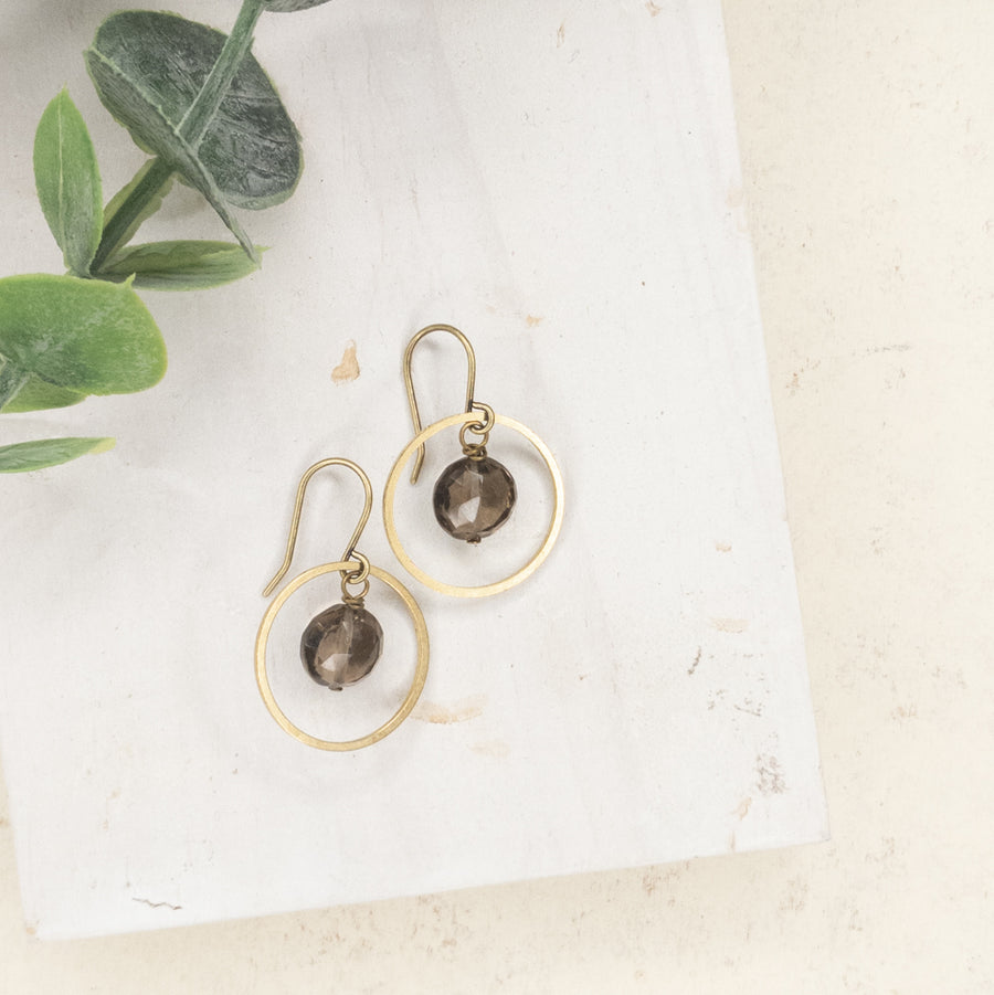 Encased Droplet Earrings