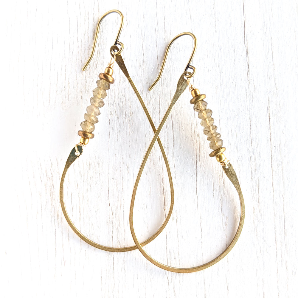 Asymmetrical Teardrop Earrings