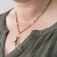 Relic Gemstone Cluster Necklace