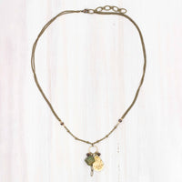 Relic Gemstone Cluster Necklace